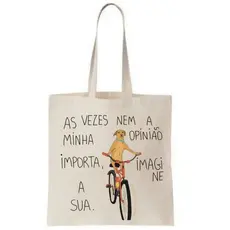 Bolsa De Praia Cachorro caramelo De Bicicleta 100%