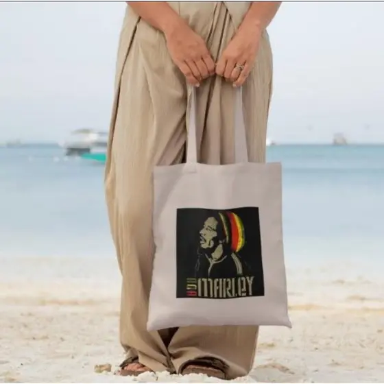 bolsa ecobag sacola ecológico bob Marley  envio rapido