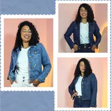 Jaqueta Jeans Feminina Casual Moda Moderna 80016