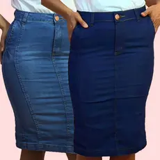 Saia Midi Feminina Moda Modesta Elegante 18012