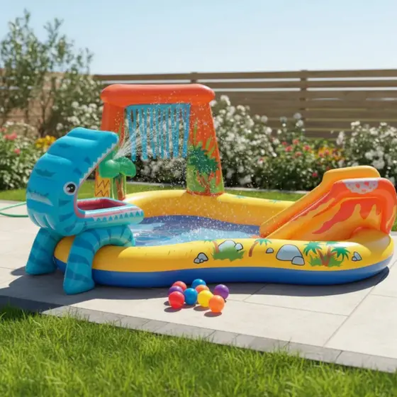 PISCINA PLAYGROUND INFANTIL INFLÁVEL INTEX PARQUE DOS DINOSSAUROS