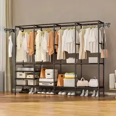 Guarda Roupa Arara Roupeiro Grande Portatil Cabideiro Para Roupa Sapateira Organizador Multiuso Armário bom