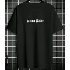 Camiseta Oversized Dream Maker Masculina Feminina Algodão Camisa Costura Reforçada Unissex
