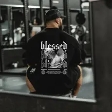 Camiseta Oversized 100% Algodão Streetwear Blusão Largo Estampas Maromba Academia Treino