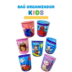 Baú Cesto Organizador Infantil Personagens - Praticidade e Organização