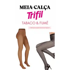 Meia Calça Feminina Trifil Fio 20 Efeito Transparente Fumê Ou Tabaco - Ideal para peles morenas/negras