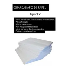 Guardanapo Papel Tipo TV Macio E Resistente Kit 1800 Unidades