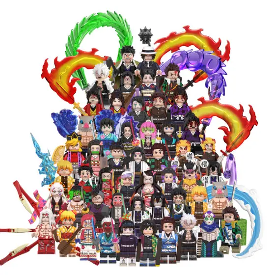 WM6218 WM6163 WM6138 Anime Action Figure Bloco De Construção Coleção Brinquedos Para Criança
