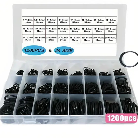 1200 Pcs Anel De Vedação Junta De Borracha O-Ring Sortido Com Caixa Kit Anéis De Vedação Para Torneira Jump