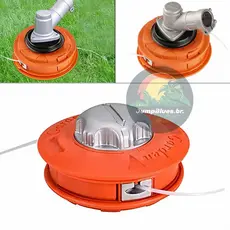 Carretel Automático Carga Fácil Garden P/ Roçadeira  - Profissional Jump Modelos de alumínio ou plástico
