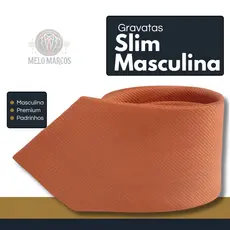 Gravata Slim Masculina Premium Várias Cores Para Padrinhos