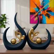 Kit 2 Peças Dupla Vaso Grande Decorativo para Sala Conjunto Objeto Cerâmica Decoração Enfeites Rack