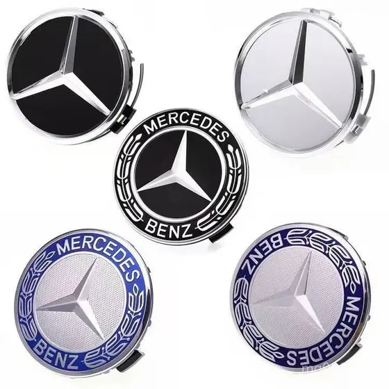 Mais Vendido [Avaliações de Clientes de 2017] Tampa Central do Cubo da Roda Mercedes Original de Fábrica com Logotipo C1