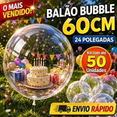5/10/50 Unidades Balão Bubble 24/18 Polegadas Cristal Festas Decoração