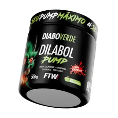 Pré-Treino Dilabol Pump  Pre-workout Sem Cafeína 300gr MAÇA VERDE - DIABO VERDE - FTW