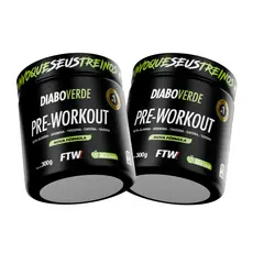 Kit 2x Pré Treino Diabo Verde Pre-Workout 300g - FTW