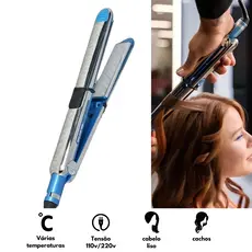 Prancha de Cabelo e Chapinha Super Nano Titanium Optima 3000 BIVOLT Profissional 465° F Su