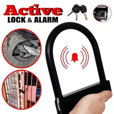 Cadeado Alarme Moto E Bike Resistente A Cortes Com 2 Chaves Pronta Entrega