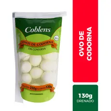 Ovo De Codorna Em Conserva Sachê Coblens 130g Drenado Petisco