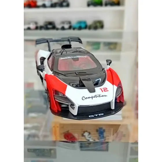 Miniatura Carrinho Metal Escala 1/24 McLaren Senna Abre As Portas