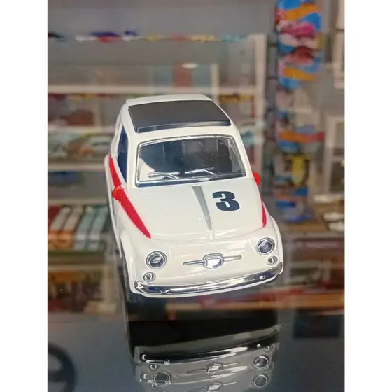 Miniatura Carrinho Metal escala 1/36 Fiat 500 Seleção Inglaterra abre as portas