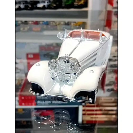 Miniatura Carrinho Metal Escala 1/24 Mercedes 500K Abre As Portas