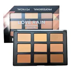 Paleta de Pó Facial Compacto 9 Cores Love Rain COD: LR9130