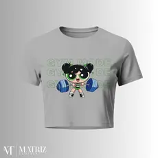 Cropped Feminino Fitness Academia Meninas Superpoderosas Treino 100% Algodão