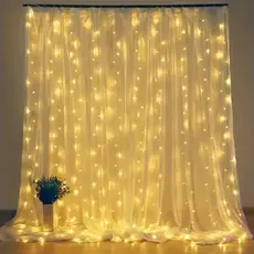 Janela Cortina led pisca pisca 4x3 metros Luzes Cordas 8 Modos Controle Remoto USB Alimentado À Prova D'água