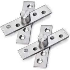 Dobradiça Pivô Pino Porta Pivotante 160kg Pivô Inox 304 duas pares Com Parafusos,360° Giratória para Portas e Móveis