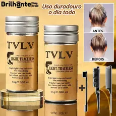 Bastão de Cera para Cabelo Anti-Frizz Frizzy Hair Tidying Creme Suavizante Styling Stick de Cera Pente incluído