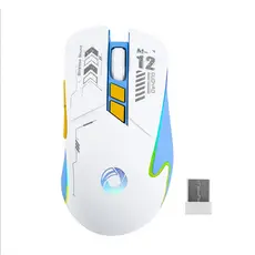 Mouse Sem Fio Recarregável Bluetooth 2.4G LED RGB Clique Silencioso Ergonômico para Notebook PC