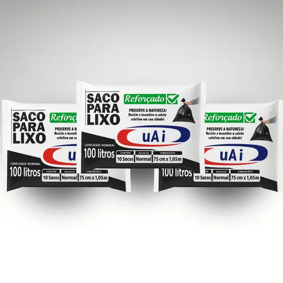 Saco De Lixo Super Reforçado Grosso Resistente Branco Hospitalar