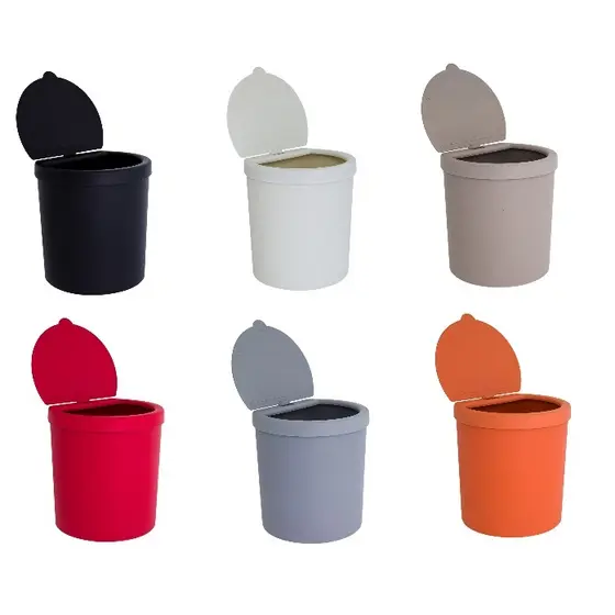 Lixeira de Pia, Cesto para Banheiro, Lixeira de mesa, 2,5 Litros, lindas cores