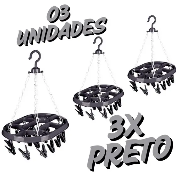 Varal de Roupas Íntimas Calcinhas Com 48 Prendedores ENVIO FULL