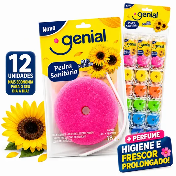 Kit 06/ 12 / 24 Pedra Sanitária 18g Vaso Banheiro Aroma Lavanda Limpeza