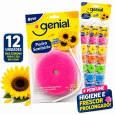 Kit  06/ 12 / 24 Pedra Sanitária 18g Vaso Banheiro Aroma Lavanda Limpeza