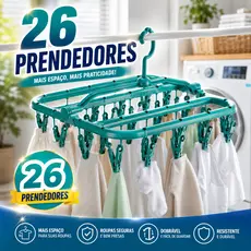 Varal 26 ou 16 prendedores Varal de Roupa Intima, Varal de calcinha, Varal para Meias e Cuecas