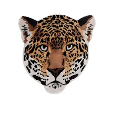 Tapete Decorativo Leopardo 85x85cm Antiderrapante Sala, Quarto e Escritório
