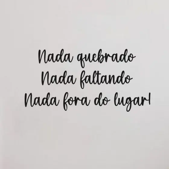 Quadro Letreiro  Decorativo Vazado em MDF 3mm Nada quebrado