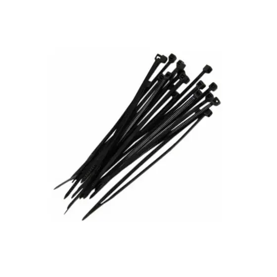 Abraçadeira Nylon 15 x 0,36 cm Hulter 100 Peças Preta HT1150UVPP