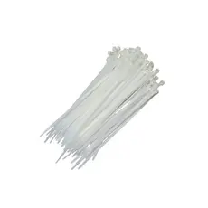 Abraçadeira Nylon 15 x 0,36 cm Hulter 100 Peças Branco HT1150UVBP