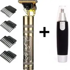 KIT cuidados masculinos - Barbeador e aparador de pelos Maquina cortar cabelo dragão
