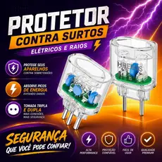 Protetor Energia Anti Surto 20A 10A Tomada Dupla Tripla Segurança