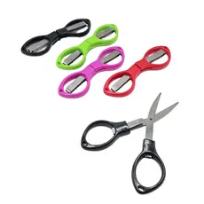 Kit Tesoura Retrátil Dobrável Portátil Bolso