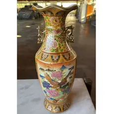 Vaso de Porcelana Estilo Oriental – Ideal para Decoração e Presentes Elegantes