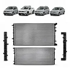 Radiador Gol G5 G6 G7 G8 Saveiro Voyage Fox SpaceFox Com Ar Condicionado 1.0 e 1.6 2008 a 2018