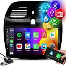 Kit Central Multimídia Aikon 9 Polegadas 2 Din Carplay Grand Siena Palio Sporting 2012 a 2021