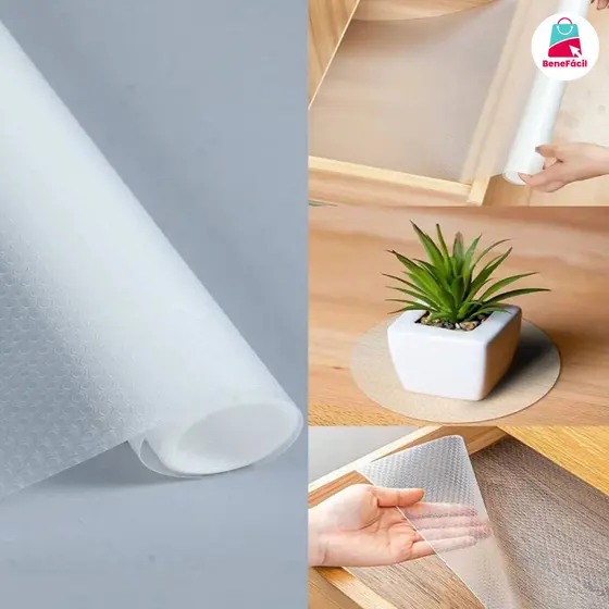 Forro de Alto Desempenho Impermeavel Antiderrapante Resistente e com Material Ecologico Transparente para Moveis