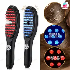 Massageador Capilar com Terapia de Luz Laser 4 em 1 – Antiqueda e Revitalização dos Fios